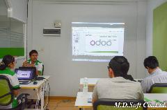 ช่วง ถาม-ตอบ เเลกเปลี่ยนความคิดเห็นระหว่างผู้เข้าร่วมอบรมแนะนำ Odoo 9