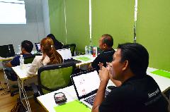 บรรยากาศขณะอบรมการนำ Odoo11 ใช้งานระบบ ERP สำหรับองค์กร