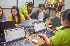 ผู้เข้าร่วมอบรมเตรียมความพร้อมในการอบรมวันที่ 1