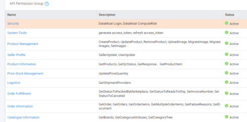 API reference ที่ทำการเปิด Active ให้แล้ว API reference เป็นการใช้ API เพื่อให้ดึงข้อมูลและเปิดใช้งานได้