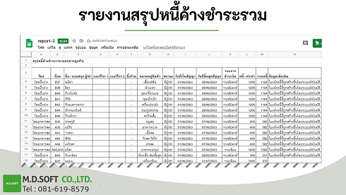 สามารถดูได้ทั้งเเบบตามรอบเช่า หรือจะตามลูกค้าก็ได้ ทั้งนี้ยังดูเป็นรูปแบบผังได้ด้วย