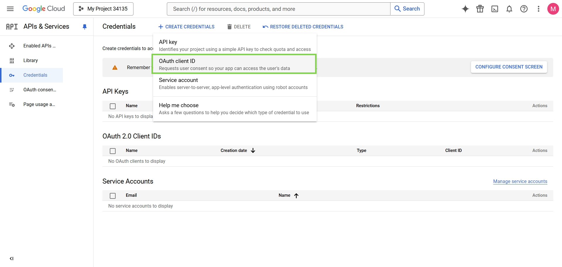 การใช้ OAuth Client ID เพื่อใช้งาน App ID