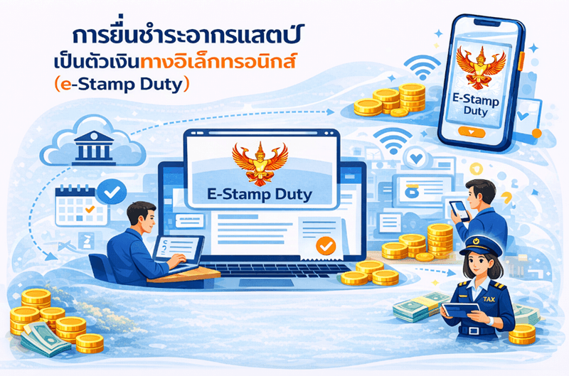 ภาพประกอบเนื้อหาบทความ e-stamp duty คืออะไร และขั้นตอนการยื่นทางอิเล็กทรอนิกส์ ประกอบด้วยภาพการทำรายการผ่านคอมพิวเตอร์หรือแท็บเล็คก็ได้