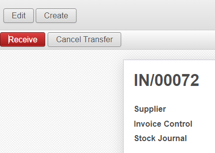 กดปุ่ม Cancle Transfer เพื่อยกเลิกการรับสินค้า