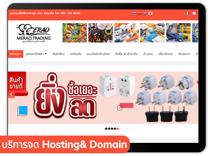 บริการจัด Hosting และ Domain