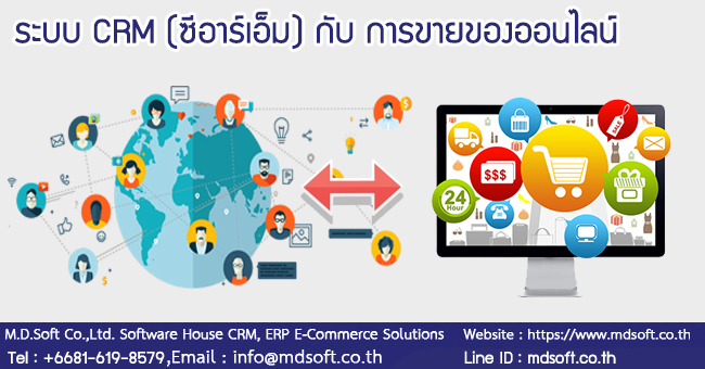 
ระบบ CRM (ซีอาร์เอ็ม) กับ การขายของออนไลน์
