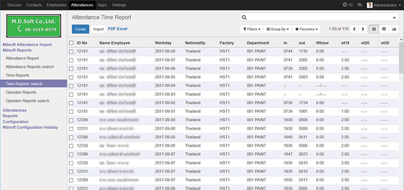 ERP Attendance Management