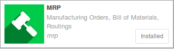 ระบบ MRP (เอ็มอาร์พี) โปรแกรมบริหารการผลิต ในระบบ ERP (อีอาร์พี) ของ Odoo