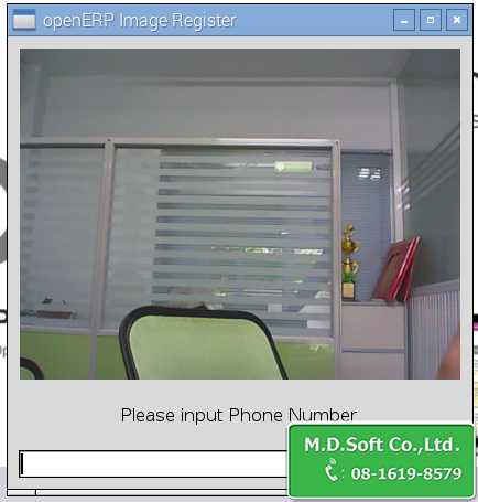 ระบบลงทะเบียนรูปด้วยระบบ ERP ใน OpenERP โอเพนอีอาร์พี ด้วย Raspberry Pi ราสเบอรี่พาย