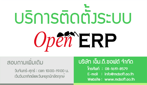 บริการติดตั้งระบบ OpenERP