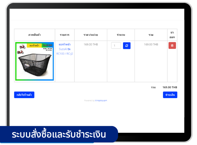 ระบบสั่งซื้อและรับชำระเงิน ระบบสั่งซื้อและรับชำระเงิน